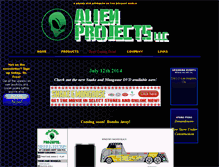 Tablet Screenshot of alienprojects.com